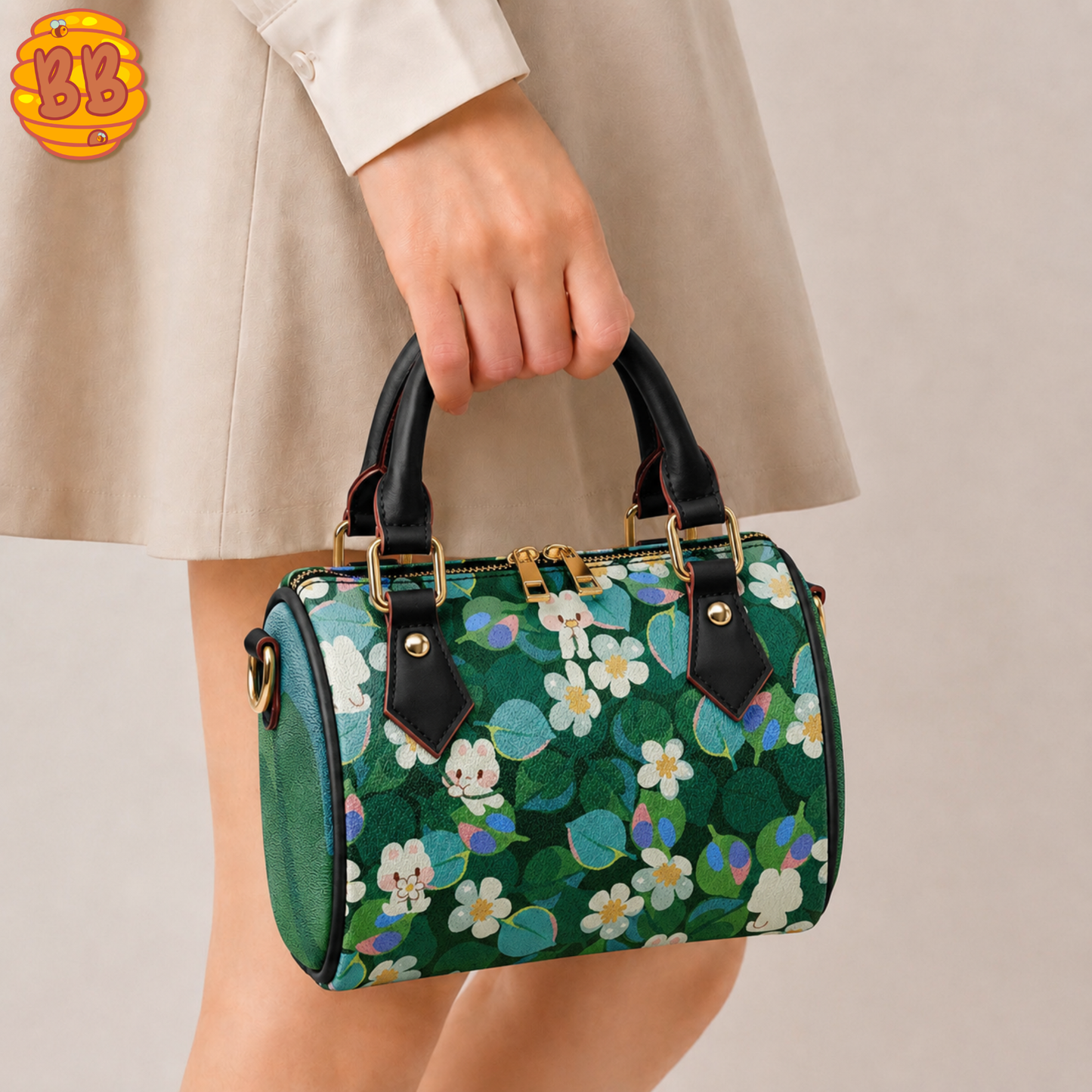 Bunny Daisy Garden Cute Crossbody Handbag