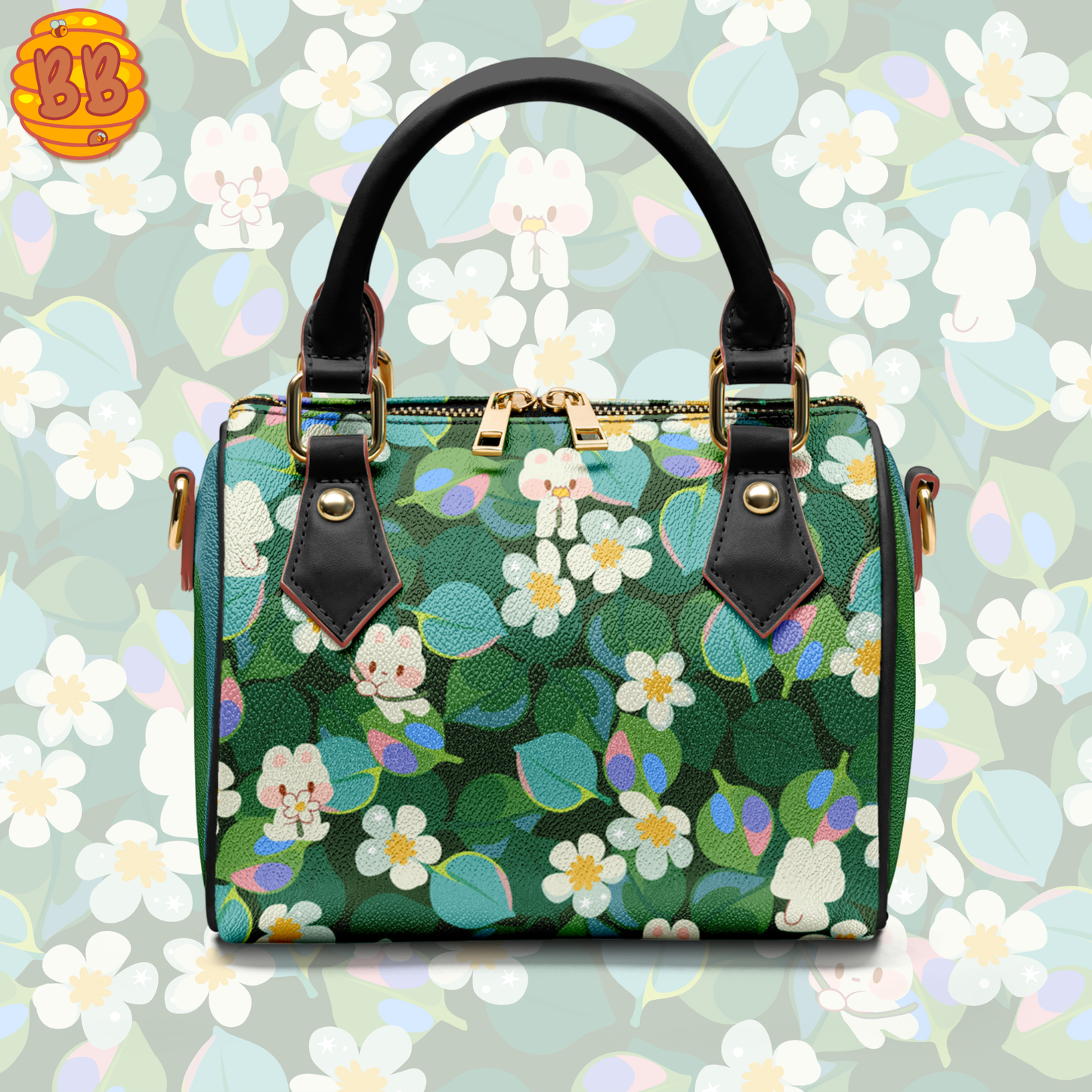 Bunny Daisy Garden Cute Crossbody Handbag